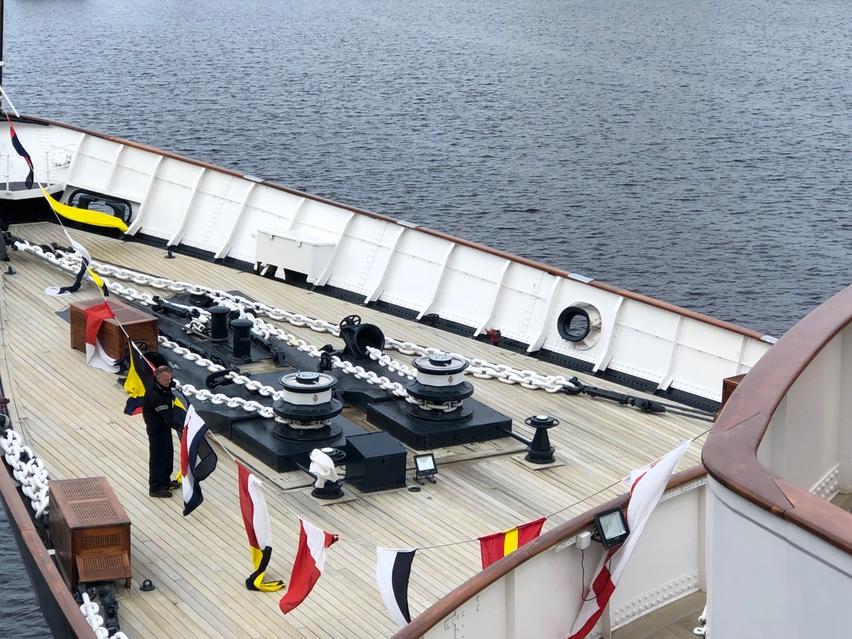 Dress Flags The Royal Yacht Britannia Locations Film Edinburgh