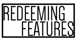 logo saying redeeming features.